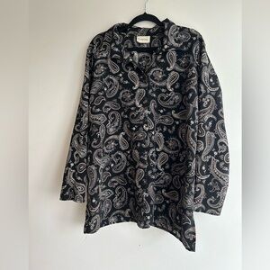 Vintage tradition Paisley print blouse